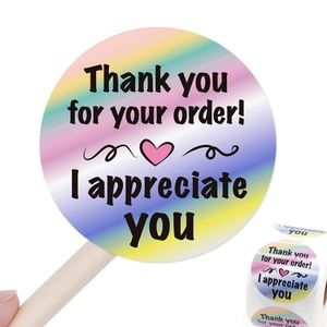FEBRUARY FAVORITE! 50 Rainbow “I appreciate you” stickers